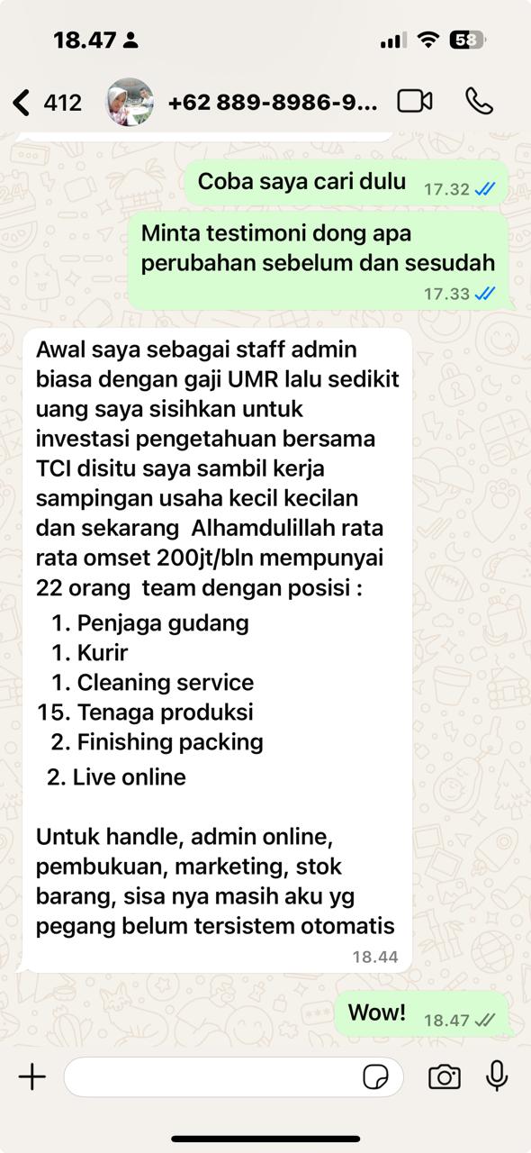 Testimoni peserta 3